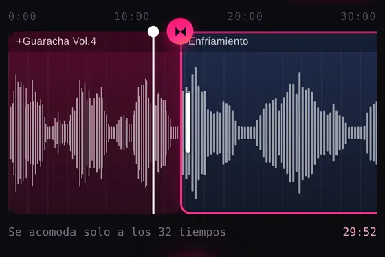 El editor de SCM uniendo dos mixes